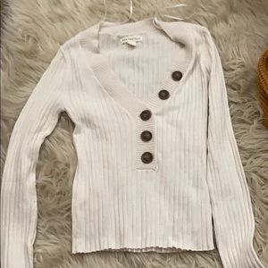 white sweater